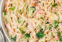 Creamy Salmon Alfredo Pasta Delight