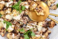 Lebanese Roasted Cauliflower with Creamy Tahini