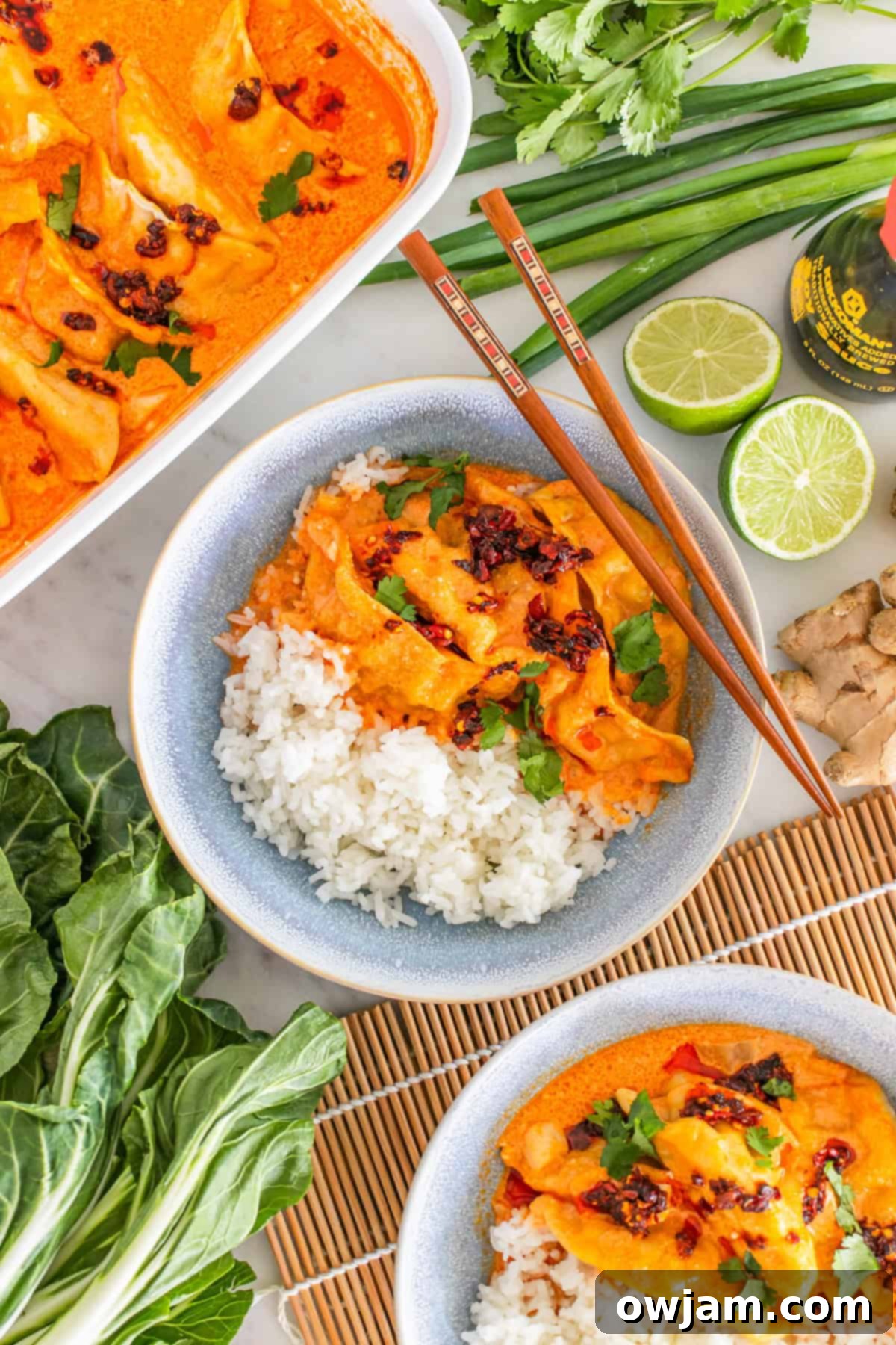 Sheet Pan Dumpling Dinner 11 Creamy Coconut Dumpling Bake